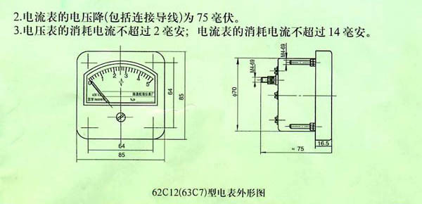 62C12、63c7型直流船用電表